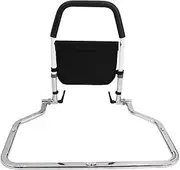 Elderly Bedside Handrail Pregnant Woman Aid Adjustable Non-Slip in Height Safety Bed Rail with Useful Storage Pocket (Size : 66cm×55cm×52cm)