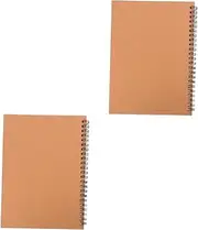 Ipetboom 2pcs Spiral Notebook for Learning A5 Size Smooth Writing Line and Easy to Use for Students