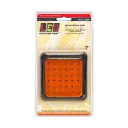 LED Autolamps Amber Indicator Light 36 LED Lamp Black Bracket 12-24V Blister