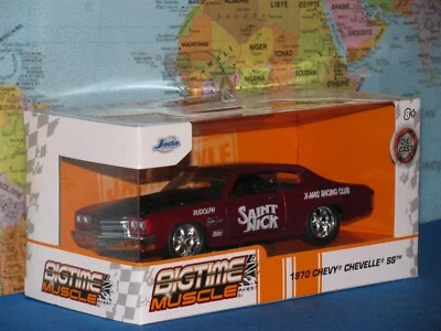 1/32 JADA JUST TRUCKS 1970 CHEVY CHEVELLE SS RED SAINT NICK DIE-CAST *BRAND NEW*