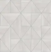Wallpaper Cheverny Light Grey Geometric Faux Wood with Texture