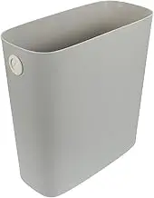 HOLIDYOYO Slim Trash Can Plastic Garbage Container Bin Narrow Space Wastebasket Bucket Toilet Rubbish Pail for Home Office Kitchen Bathroom Grey