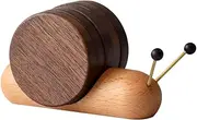 CVBFDB 1 Set Wood Cup Mat Placemats for Table Snail Shaped Heat Insulation Pad Wooden Tea Coaster Tool Tea Tray Gifts