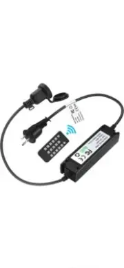 Outdoor Dimmer for String Lights Max 360W, Timer Switch(6H&8H) Auto Daily Cycle,
