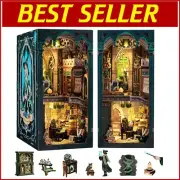 DIY Book Nook Miniature House Kit - Magical Wooden Puzzle Craft for All Ages