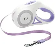 VANZACK Retractable Dog Walking Leash with LED Light Automatic Stretchable Pet for Training Durable Material for Outdoor Activities