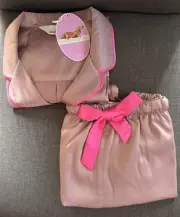Peter Alexander Womens Nougat Chic Satin Shortie PJ Set Size Small RRP$129.00