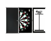 Formula Sports Dart Board Game 15 inch and Aluminium Cabinet Set