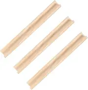 Veemoon 19cm Natural Wood Letter Display Trays for DIY Crafts Unfinished Wooden Domino Racks for Board Games Letter Tile Holders for Home Decor