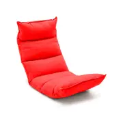SOGA Foldable Tatami Floor Sofa Bed Meditation Lounge Chair Recliner Lazy Couch Red