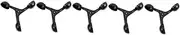 SUPVOX 5pcs Professional Anemometer Cup 3-Cup Wind Speed Meter for Accurate Wind Measurement Metal Gauge for Weather Observation