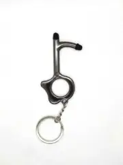 Dark Gray-Touchless Tool Elevator Button Key AntimicrobialAlloy Hand Door Opener