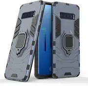 Case for Samsung Galaxy S10,Hybrid Heavy Duty Protection Shockproof Defender Kickstand Armor Case Cover,Navy