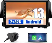 Car Radio FOR Honda Civic 2016-20 Android Auto/12 TScrn Media CarPlay GPS N