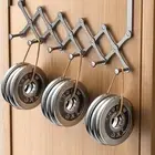 Punch-free Over the Door Hanger 4/5/6Hooks Home Bathroom Coat Towel Rack P7I1