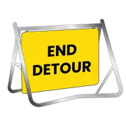 Swing Stand & Sign - End Detour - 900x600mm