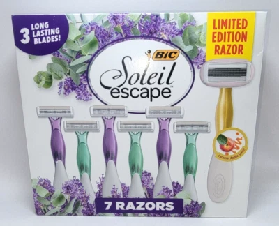 BiC Soleil Escape Limited Edition 7 Razors (One 5-Blade Caramel Apple Scented)