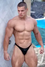 [L226] Male Model Showing Off Body Fine Art Hunky Physique MATTE OR GLOSS OPTION