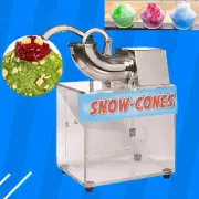 200W Electric Ice Shaver Machine Snow Cone Machine Acrylic Crushed Ice Maker