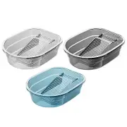 -Washing tub with washboard, bucket for washing hands, transparent cleaning