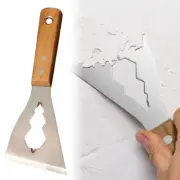 Multifunction Putty Knife with Wooden Handle Steel Thickened Plaster TO