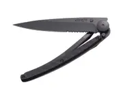 Deejo One Hand Knife - Black Carbon Fibre