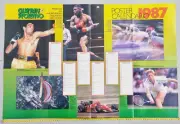 Poster Calendar 1987 Patricks Oliva-Mike Tyson-Becker-Ferrari Guerin Sporty