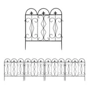 5-Piece Outdoor Rustproof Folding Landscape Border Patio Fences