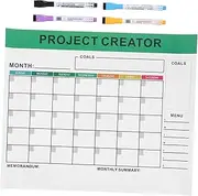 DOITOOL 1 Dry Erase Calendar Whiteboard for Fridge Monthly Planner Memo Board Sturdy Sustainable Design for Effortless Organization Kitchen Office School