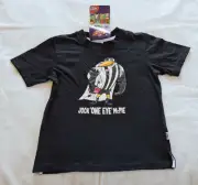 Collingwood Magpies AFL Boys Mascot Printed Short Sleeve T Shirt Size 4 New