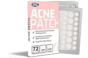 Acne Pimple Patches (72) Overnight Spot Patches, Advanced Healing Hydrocolloid