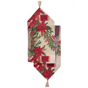 Catzon Christmas Tapestry Table Runner Home Decoration-Red
