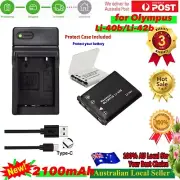 Battery & USB-C Led Changer For OLYMPUS Li40B LI42B FUJI NP-45 PENTAX D-Li63