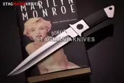 Hand Forged D2 Steel Loveless Style Big Bear Sub-Hilt Fighter Full Tang Knife