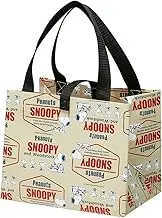 Skater KCL1 Snoopy Retro Label Peanuts Lunch Bag Convenience Store Lunch Bag