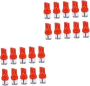 iplusmile 2sets Led Car Bulbs T10 Side Lights Red 5050 5smd Error Long Life for Map Light License Plate Trunk 10pcs*2