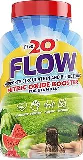 The20: Flow - Nitric Oxide Supplement - 60 Capsules - L-Citrulline from Organic Watermelon, Organic Spinach, and Organic Acerola Cherries - for Heart, Brain, and Overall Health - Gluten-Free