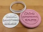 Custom Personalized Christening Baptism Baby Shower Cookie Embosser Stamp
