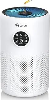 VEWIOR Air Purifier for Home up to 126m², H13 True HEPA Filter Air Purifiers for the Bedroom,3-Stage Filtration System, Sleep Mode 15dB, Portable Air Cleaner for Pet Dander Smoke Odor Dust Pollen