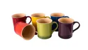 Chasseur Macaron Vivid Mug Set, 6 Piece