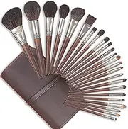 ENZO KEN Deluxe Natural Goat Hair Makeup Brush Set With Case - Luxury Cosmetic Brushes for Professional Use
