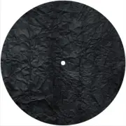 Slipmat Scratch Pad Felt 7" Turntable 45 DJ Record Player TEXTURE RUFFLED BLACK