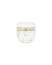 Porter Seal Tight Glass Food Storage Container with Lid, Terrazzo Cream 24oz,...