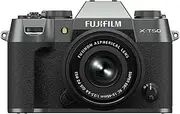 FUJIFILM X-T50 Mirrorless Camera Body, w/ XC15-45mmF3.5-5.6 OIS PZ Lens Kit, Charcoal Silver