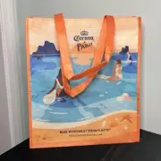 Corona x Parley Beer Reusable Grocery Bag Recycled Shopping Tote Beach Scene NEW