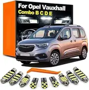 LED Interior Dome Map Light Bulb Kit, For Opel Vauxhall Combo B C D E 1994-2016 2017 2018 2019 2020 2021 2022