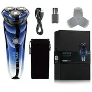 VGR Razor Waterproof Hair Trimmer Rechargeable Hair Shaving Machine Portable Shaver Digital Display Razors for Shaving Men V-305 with box