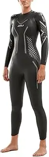 [2XU] Women's WW4993c-P2 Propel Wetsuit, Black/Textural Geo, ST, 9336340896548