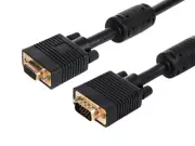 Monoprice SVGA Super VGA M/F Monitor Cable - 3 Feet With ferrites | Gold Plated