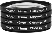 xinyee 49mm Macro Close-Up Filter Set +1 +2 +4 +10 with Pouch for Nikon DSLRs
